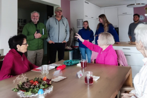 ZDF-Team im Haus Brunnhälden in Nöttingen